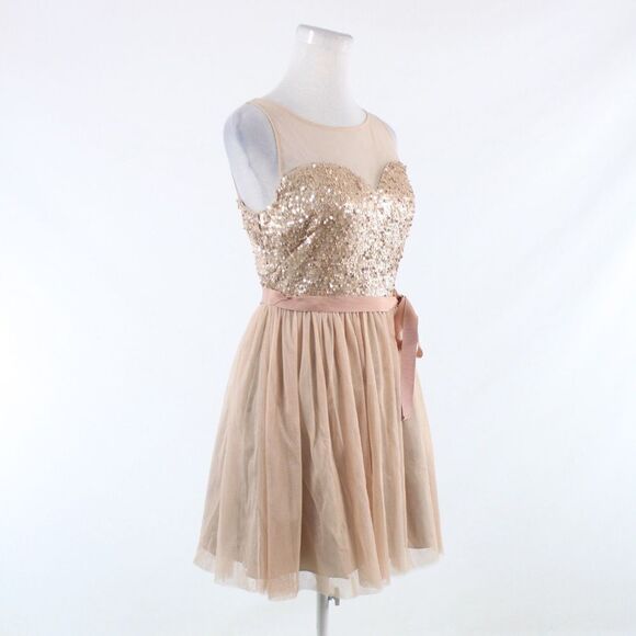 June & Ivy orange A-line dress S - Picture 3 of 8